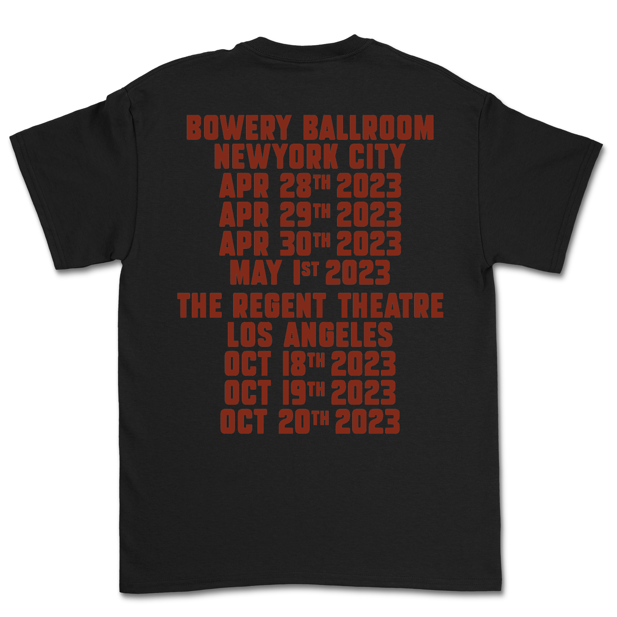 2023 Tour Shirt - Black
